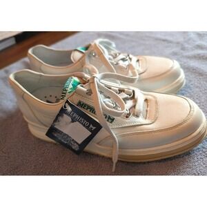 NEW Mephisto Match Run Off Genuine Leather Off White Shoes Men's US 7 Women's 9